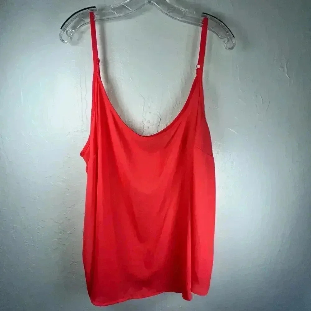 Apt. 9 Women’s Lightweight Casual‎ Summer Spaghetti Strap Salmon Cami 3X
